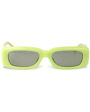 The Attico Square-Frame Sunglasses - Green