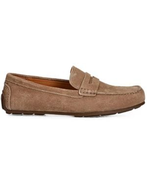 Vagabond Shoemakers Lorenzo Penny Suede Loafers - Brown