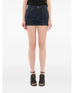 Givenchy Cotton Denim Shorts - Blue