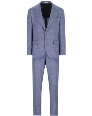 Brunello Cucinelli Fitted Suit - Blue