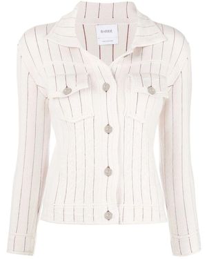 Barrie Giacca Denim A Righe - Neutro