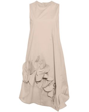 JNBY Flower-Detailing Cotton-Blend Dress - Natural