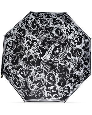 Moschino Teddy Bear-Print Umbrella - Black