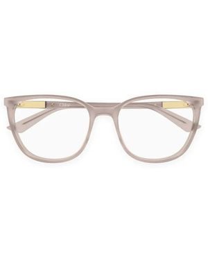 Chloé Occhiali Cat-Eye Con Logo - Neutro