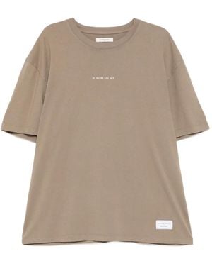 ih nom uh nit T-Shirt Met Logo - Naturel