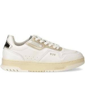 Blauer Damen Sneakers - White