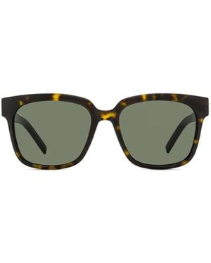 Saint Laurent Lunettes De Soleil M40 À Monture Carrée - Marron