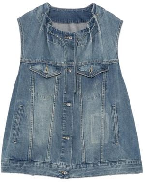 JNBY Cotton Denim Vest - Blue