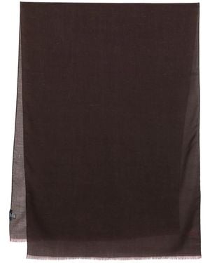 Barba Napoli Fringed Scarf - Brown