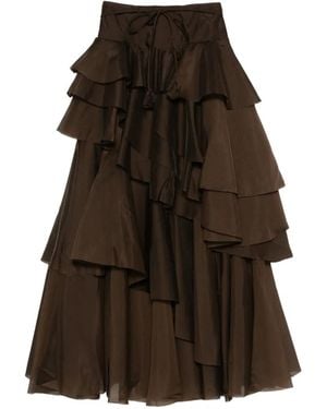 Aje. Villa Maxi Skirt - Brown