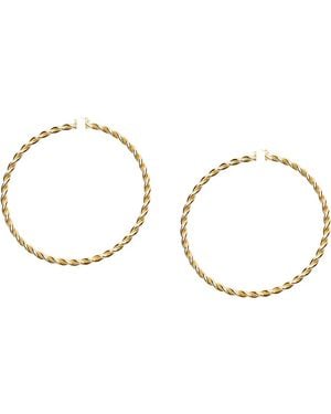 JW Anderson Extra Large Twisted Earrings - Metallic