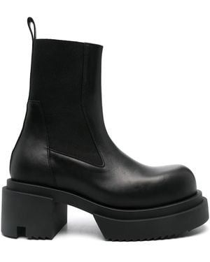 Rick Owens ブラック Hollywood Beatle Bogun チェルシーブーツ