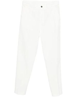 Eleventy Elastic Waist Chino Trousers - White