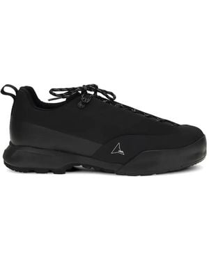 ROA Cingino Logo-Detail Lace-Up Sneakers - Black