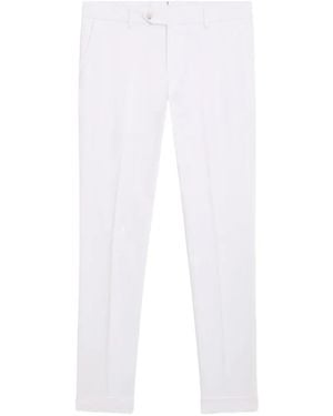 BOSS Pressed-Crease Tailored Pants - White