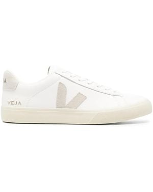 Veja Logo-Patch Sneakers - White