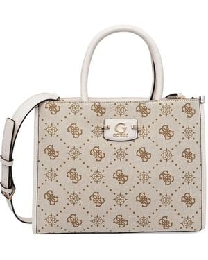 Guess Borsa Con Monogramma - Neutro