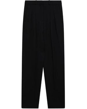 Loulou de Saison Pleated Tailored Trousers - Black