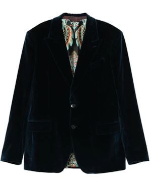 Etro Blazer À Simple Boutonnage - Noir