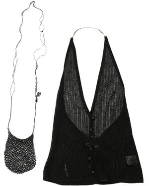 Hyein Seo Silk Top - Black