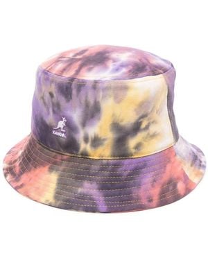 Kangol Bob Tie-Dye À Logo Brodé - Rose