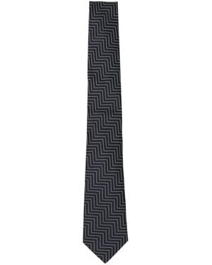 Giorgio Armani Seidenkrawatte mit Print - Weiß