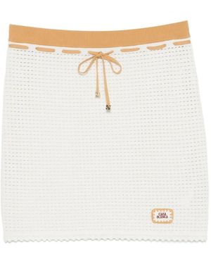 CASABLANCA Minifalda Con Cordones - Blanco