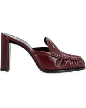 Saint Laurent Le Loafer Mules - Brown