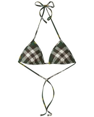Burberry Top bikini triangolare a controllo di - Metallizzato