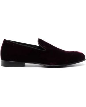 D4.0 Fodera Slip-On Velvet Loafers - Black