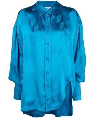 The Attico Shirt With Relaxed Fit - Blue