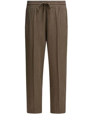 Altum Drawstring Side-Panel Pants - Brown