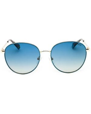 Polaroid Round-Frame Sunglasses - Blue