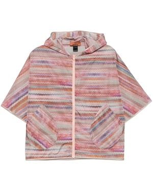Missoni Zigzag Hooded Jacket - Pink