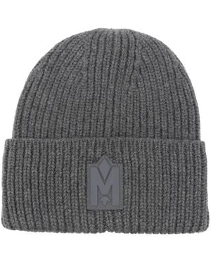 Mackage Logo-Patch Beanie - Gray