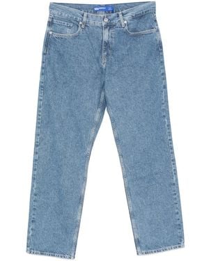 KARL LAGERFELD Logo-Patch Jeans - Blue