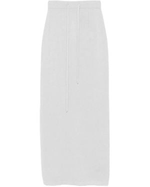 Twinset Drawstring-Waist Skirt - White