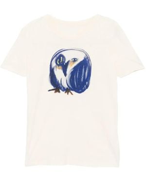 JNBY Owl-Print T-Shirt - Blue