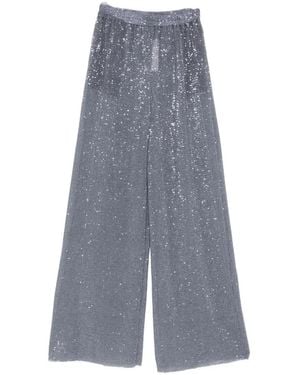 L'idée La Musique Sequin-Embellished Pants - Gray