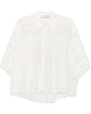 iBlues Panelled Puff-Sleeve Shirt - White
