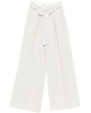 Sessun Rinim Tie Waist Trousers - White