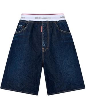 DSquared² Dark Surfer Shorts - Blue