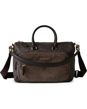 Borbonese Op-Print Tote Bag - Black