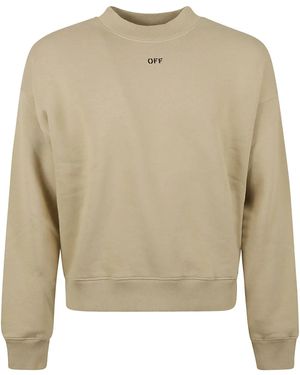 Off-White c/o Virgil Abloh ロゴ スウェットシャツ - ナチュラル