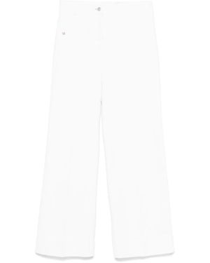 Victoria Beckham Jeans Met Logo-Label - Wit