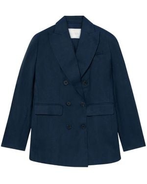 Brooks Brothers Blazer Con Doble Botonadura - Azul