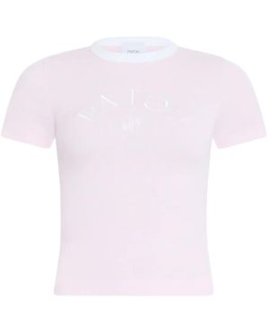 Patou Embroidered-Logo T-Shirt - Pink