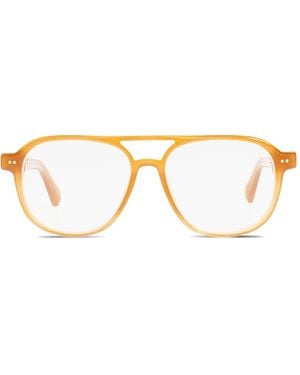 Jacquemus Altu Pilot-Frame Glasses - Metallic