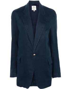 Denimist Deconstructed Single-Breasted Blazer - Blue