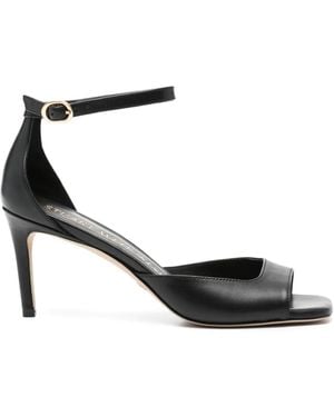 Stuart Weitzman Sandalias Nudistia con tacón de 75 mm - Negro